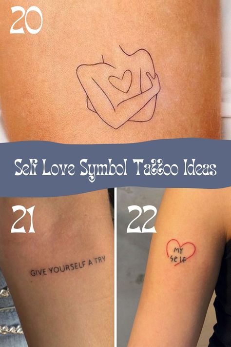 73+ Self Love Tattoo Quotes + Ideas {Love Yourself} - Tattoo Glee Selflove Tattoo Symbol, Love Your Body Tattoo, Self Love Symbol Tattoo, Love Tattoo Quotes, Self Healing Tattoo Ideas, Healing Tattoo Ideas, Self Love Symbol, Tattoo Quotes Ideas, Selflove Tattoo