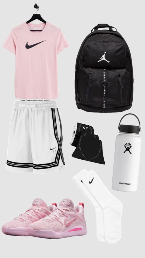 Girls Basketball Outfits, Basketball Outfit For Women Practice, Basketball Practice Outfit, Basketball Outfit For Women, Shoes For Volleyball, Basketball Girls Outfits, Basketball Fits, Basketball Game Outfit Women, Basketball Outfits