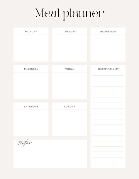 Goodnotes Meal Plan Template, Fridge Meal Planner, Meal Prep Goodnotes, Meal Prep Template Ipad, Meal Plan Outline, Meal Schedule Template, Meal Prep Schedule Template, Good Notes Meal Planner, Dinner Planning Weekly Printable