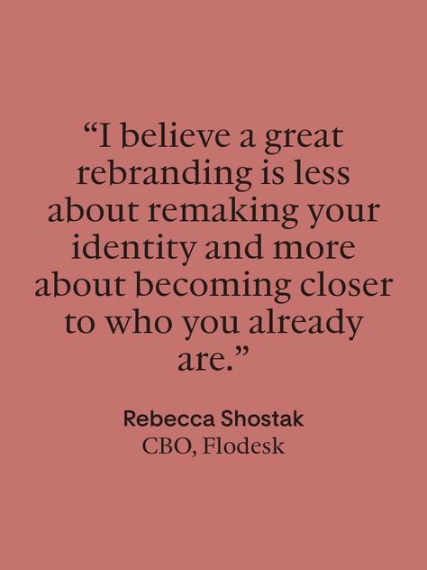 Read this multiple times when you start on the journey of building your own personal brand or any brand, for that matter.  “A great rebranding is less about remaking your identity and more about becoming closer to who you already are.” - Rebecca, CBO, Flodesk  Whether you want to be a freelancer or start your own company, the only way to stay in the game for longer is to become aware of who you truly are and capitalize on authenticity. First, connect with yourself before connecting with others. Rebranding Yourself Quotes, Rebranding Yourself, Personal Rebrand, Vision Planning, Brand Quotes, Independent Quotes, Connect With Yourself, Social Media Marketing Planner, 2024 Goals