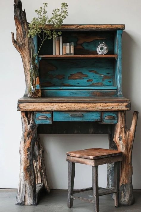 Refurbished Night Stand Ideas, Refurbished Night Stand, Thrift Flip Furniture, Upcycled Side Table, Salvaged Furniture, Unusual Furniture, Upcycling Ideas, Furniture Painting, Old Furniture