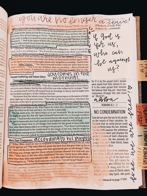 Bible Wrecking, Romans Bible, Bible Doodling, Bible Journal Notes, Inspire Bible Journaling, The Love Of God, Bible Study Notebook, Bible Plan, Bible Time