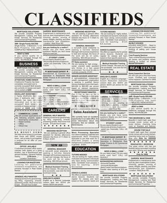 Classified Ad Stock Illustration #AD ,#Ad#Classified#Illustration#Stock Newspaper Front Pages, Small Business Loans, Newspaper Design, Business Concept, Short Messages, Free Classified Ads, Free Ads, Business Loans, Online Ads