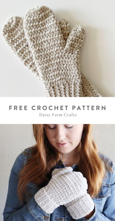 Leg Warmers Crochet Pattern, Crochet Mitts, Crochet Mittens Free Pattern, Leg Warmers Pattern, Crochet Mittens Pattern, Crochet Leg Warmers, Confection Au Crochet, Farm Crafts, Crochet Fingerless Gloves