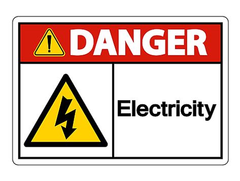 Danger Electricity Sign, Electrical Symbols, Art Png, Background White, Video App, Seamless Background, Background Png, Anime Background, Clipart Images