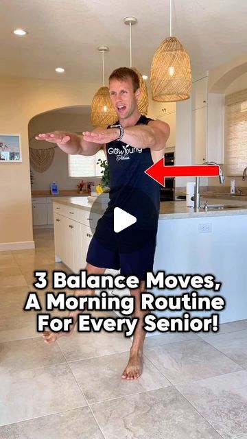 Grow Young Fitness on Instagram: "3 balance exercises aimed to help seniors, older adults, and elderly - OR anyone who might need these safe and low impact exercises! #seniorfitness #fitnesstips #exercisetips #bodyweightworkout #lowimpact #fallprevention #seniorliving #seniorcare #balance #fitnessover60 #fitnessover70 #fitnessforseniors #aging #activeliving #activeaging #balanceexercises #fallprevention" Senior Exercises Workouts, Exercise For Balance Stability, Senior Balance Exercises, Grow Young Fitness, Exercises For Balance For Seniors, Silver Sneakers Workout Senior Fitness, Balance For Seniors, Balance Exercises Stability, Balance Exercises For Seniors