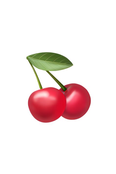 Cute Iphone Emoji, New Emojis Iphone Ios, Emoji App Icon, Snapchat Emoji Meanings, Cherry Emoji, Red Emoji, Ios Emojis, Emojis Aesthetic, Cherry Png