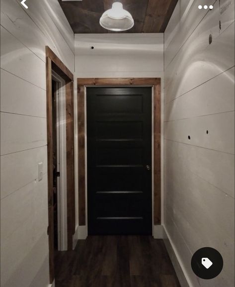 Interior Dark Trim Light Walls, Black Interior Doors Wood Trim, Black Doors Wood Trim Interior, Black Interior Farmhouse Doors, Black Doors With Wood Trim Interior, White House Black Trim Wood Accents Interior, Black Doors Wood Trim, Black Doors With Wood Trim, Black Interior Doors With Wood Trim