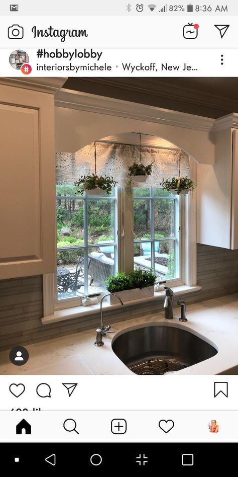 Farmhouse Above Sink Lighting, Arch Above Kitchen Sink, Front Kitchen Window Ideas, Rustic Kitchen Lighting Over Sink, Area Above Kitchen Sink, Remove Scalloped Wood Valance Over Sink, Soffit Above Kitchen Sink, Light Above Kitchen Sink With Soffit, Above The Sink Ideas