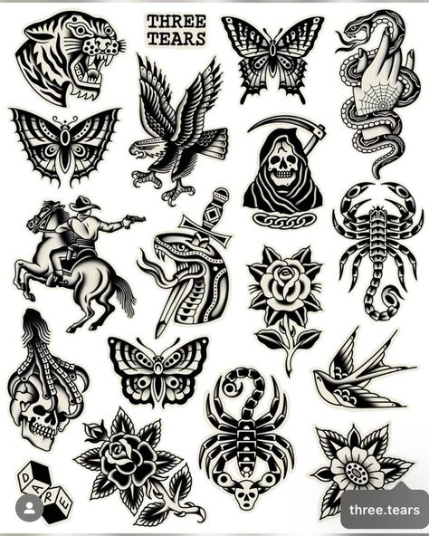 American Traditional Tattoos On Hand, American Traditional Flash Black, Black American Traditional Tattoo Flash, Trad Flash Sheet, Patches Tattoo Design, American Traditional Angel, American Traditional Neck Tattoo, Traditional Tattoo Men, Oldschool Tattoo Black