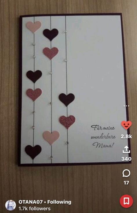 Aktiviti Tadika, Diy Birthday Cards, Hadiah Diy, Happy Birthday Cards Handmade, मेहंदी डिजाइन, Kartu Valentine, Birthday Card Drawing, Birthday Card Craft, Diy Paper Crafts Decoration