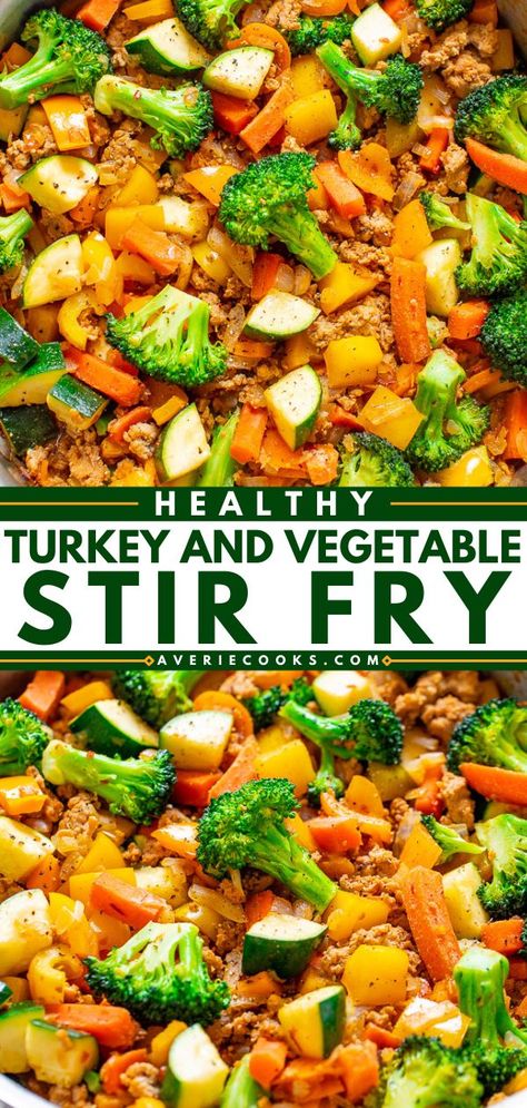 Healthy Turkey and Vegetable Stir Fry, healthy dinner recipes, easy family dinner ideas for tonight Turkey Stir Fry Recipes, Produce Drawer, Ground Turkey Meal Prep, Turkey Stir Fry, Healthy Turkey Recipes, Ground Turkey Recipes Healthy, Healthy Ground Turkey, Healthy Stir Fry, Healthy Turkey