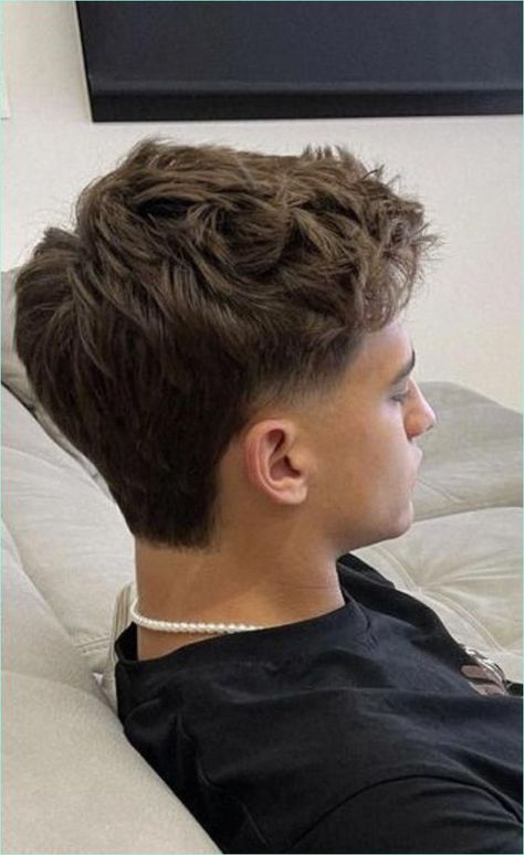 Fancy Men Hairstyles, Short Wavy Haircuts Men Fade, Athletic Mullet, Man Haircut 2022, Wavy Hair Cuts Men, Haircut 2022 Men, Men Haircut 2022, Short Hair Mullet Men, Taper Homme