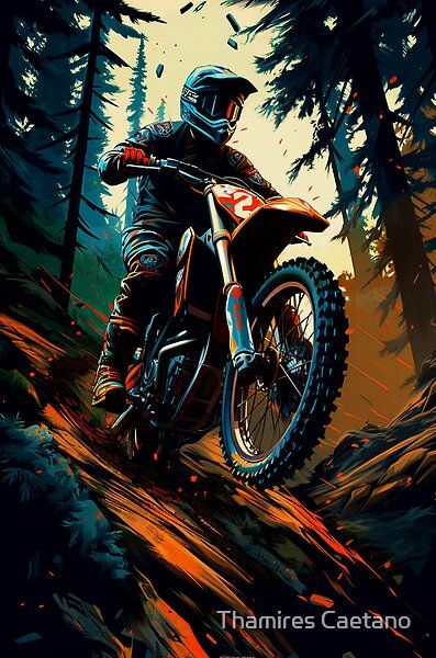 Dirt motocross adventure by Thamires Caetano | Redbubble Motocross Poster Design, Motocross Wallpaper, Full Hd Love Wallpaper, Moto Tattoo, Wooden Robots, Bike Wallpaper, Motor Trail, Decoration Nature, Bike Adventure