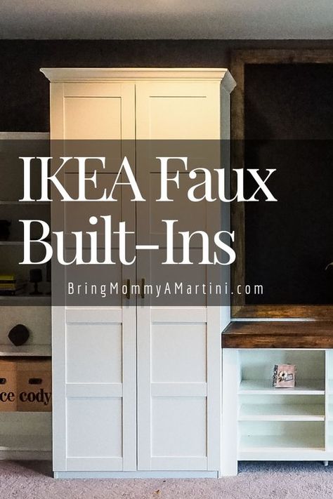 Armoire Ikea, Ikea Built In, House Shifting, All By Myself, Ikea Furniture Hacks, Ikea Pax, Built In Bookcase, Furniture Hacks, Ikea Furniture