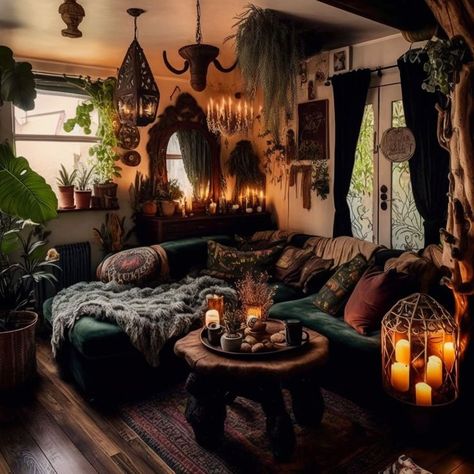 Dark Home Decor, Goth Home Decor, Dark Home, Apartment Decor Inspiration, Maximalism, Dream Room Inspiration, Gothic House, Home Decorating Ideas, Boho Living Room