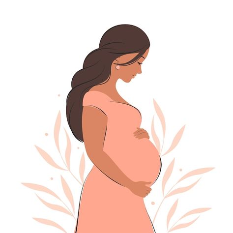 Stages Of Pregnancy, Woman With Dark Hair, Pregnancy Facts, Wedding Card Design Indian, Mother Milk, Pregnant Mother, Baby Breastfeeding, Future Mom, Pregnancy Stages