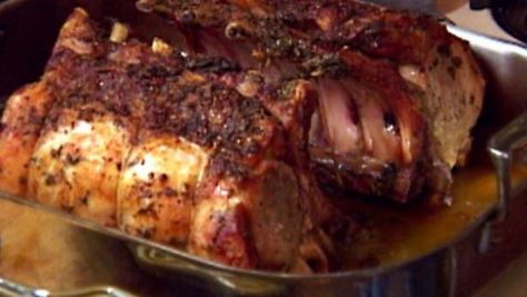 Tyler Florence prepares a wonderfully easy Christmas pork roast. Easter Dinner Ideas, Easter Dinner Menus, Brownie Bars, Roast Lamb, Easter Menu, Easter Dinner Recipes, Lamb Dishes, Mini Egg, Lamb Roast