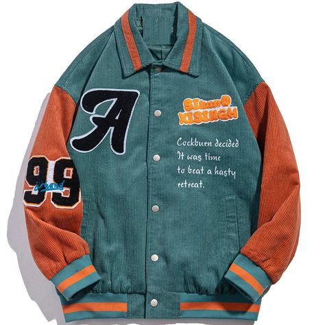 Patchwork Letters, Letter Jacket, Plus Size Streetwear, Hip Hop Fashion 90s, Letters Embroidery, Streetwear Jackets, Varsity Jackets, Sweatpants Set, Oversized Jacket