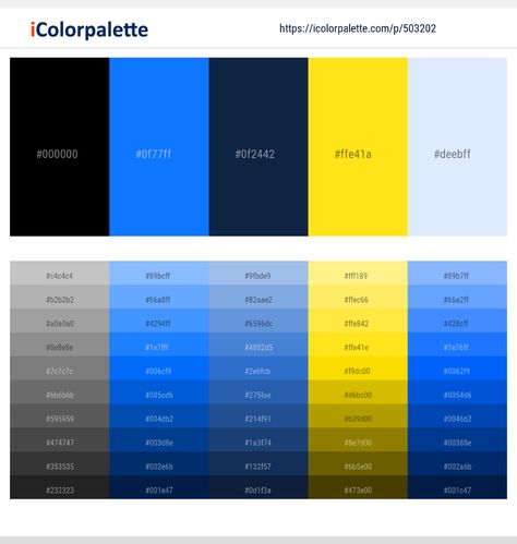 Colors included in this palette similar to Alice Blue, Azure Radiance, Beige, Black, Black and Alice Blue, Black and Dodger Blue, Black and Gold, Black and Midnight Blue, Blue, Blue Zodiac, Broom, . Download color palette as Pdf, Adobe swatch and more. Pink Color Combination, Pallet Kitchen, Led Colors, Dark Color Palette, Black Color Palette, Hex Color Palette, Winter Color Palette, Gold Color Palettes, Color Palette Challenge