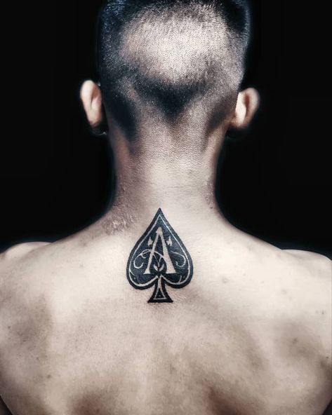 Blackwork Ace Of Spades Tattoo Tiranatattooing Ace Of Spades Tattoo Men, King Of Spades Tattoo, Ace Of Spades Tattoo Design, Ace Tattoos, Classic Tattoo Designs, Arm Tattoo Men, Spades Tattoo, Ace Of Spades Tattoo, Spade Tattoo