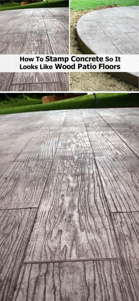 Patio Floor Ideas, Diy Concrete Patio, Patio Floor, Cement Patio, Concrete Patio Designs, Concrete Patios, Wooden Patios, Stamped Concrete Patio, Garden Floor