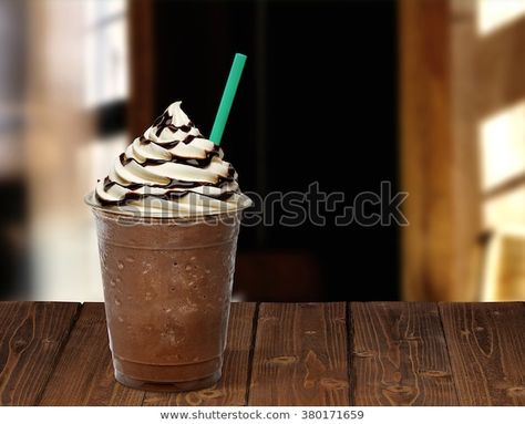 Find Frappuccino Plastic Takeaway Go Cup On stock images in HD and millions of other royalty-free stock photos, illustrations and vectors in the Shutterstock collection.  Thousands of new, high-quality pictures added every day. Fancy Coffee Drinks, Homemade Frappuccino, Caramel Frappuccino, Cocoa Puffs, Mocha Frappe, Frappuccino Recipe, Most Popular Desserts, Bebidas Do Starbucks, Frozen Coffee