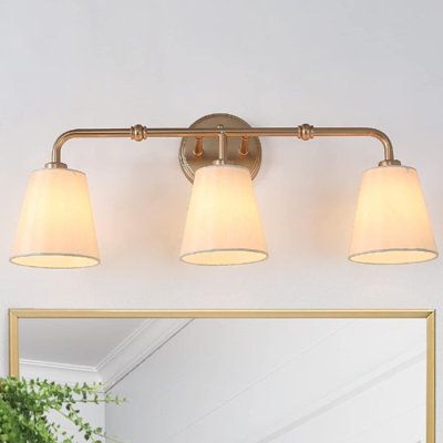 Gold Bathroom Vanity Light, Gold Bathroom Vanity, Bathroom Lights Over Mirror, Black Vanity Light, Light Fixtures Bathroom Vanity, Vanity Light Fixtures, Light Bathroom, Bathroom Vanity Light, Bathroom Light