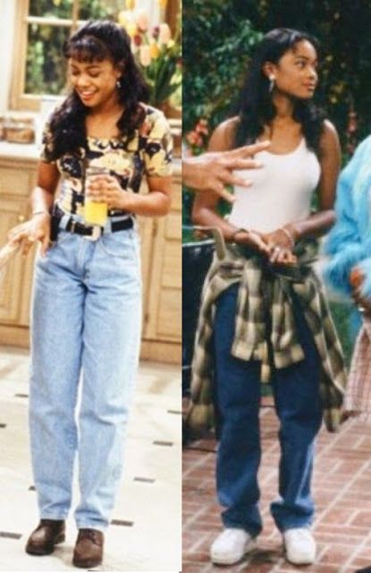 Tendências que voltaram Um Maluco no Pedaço, Ashley tenis branco Black 90s Fashion, Look 80s, 90’s Outfits, 90s Inspired Outfits, Look Jean, 80s And 90s Fashion, 90s Looks, Outfit 90s, Moda Retro