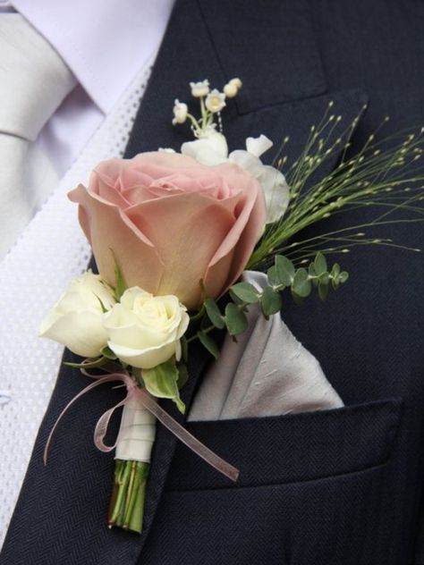 Groom's Boutonniere, Lily Bridal Bouquet, Small Wedding Bouquets, Prom Corsage And Boutonniere, Bridal Bouquet Pink, Corsage And Boutonniere, Corsage Prom, Prom Flowers, Fabulous Wedding