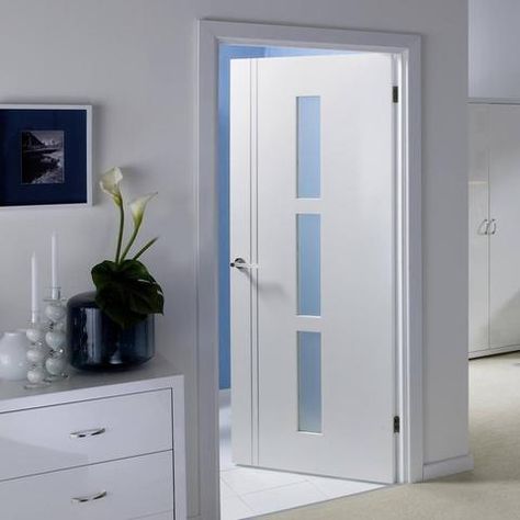 White Internal Doors Bathroom Door Design, Bathroom Door Handles, White Internal Doors, Internal Door Handles, Fire Rated Doors, Elegant Doors, Internal Door, Door Fittings, Flush Doors