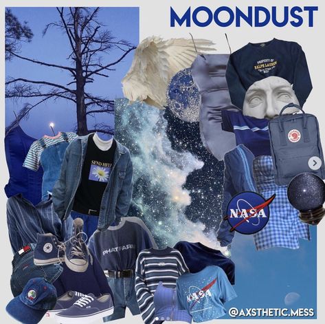 Spacecore Fashion Men, Planet Inspired Outfits, Ocean Academia Outfit, Space Core Aesthetic Outfit, Mooncore Outfits, Space Academia Outfit, Astronomy Aesthetic Outfit, Astronomy Outfit, Spacecore Fashion