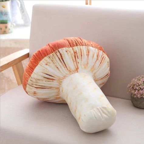 Poisonous Mushroom Plush Mushroom Plush, Poisonous Mushrooms, Stuffed Mushroom, Funny Pillows, Sleeping Pillow, Mushroom Decor, Decoration Originale, Small Meals, Sleep Pillow