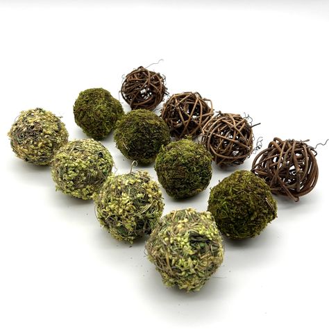 PRICES MAY VARY. 【BANG FOR THE BUCK】We have carefully chosen three combinations of moss balls that are perfectly suited for household use. Our moss balls have all been meticulously handcrafted by skilled Chinese artisans, rather than being churned out by machines en masse. Despite the higher production costs, our products boast exceptional quality and durability. 【ECO-FRIENDLY MATERIALS】 The ball is made of rattan hand-wrapped and woven into a ball, and the surface of the ball is wrapped with ai Decorative Balls, Wedding Display, Fishing Diy, Moss Balls, Fishing Decor, Different Holidays, Vase Fillers, Bowl Fillers, Trendy Decor