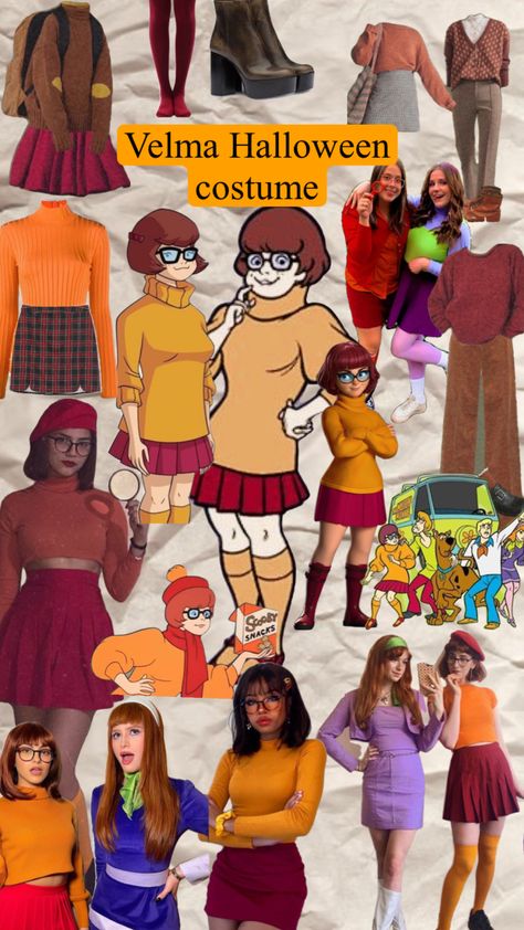 Shaggy Costume, Velma Halloween Costume, Velma Costume, Scooby Doo Costumes, Velma Scooby Doo, Scooby Doo Halloween, Daphne Costume, Twin Halloween, Classy Halloween Costumes