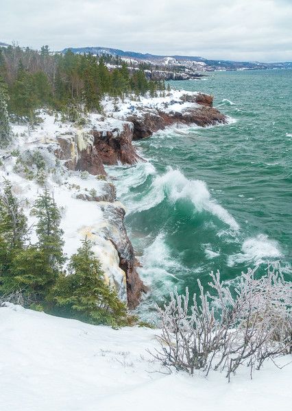 North Shore of Lake Superior - Ken Harmon Textile Landscapes, Thunder Bay Canada, North Shore Minnesota, Tettegouche State Park, Duluth Minnesota, Thunder Bay, Winter Storm, Lake Superior, North Shore