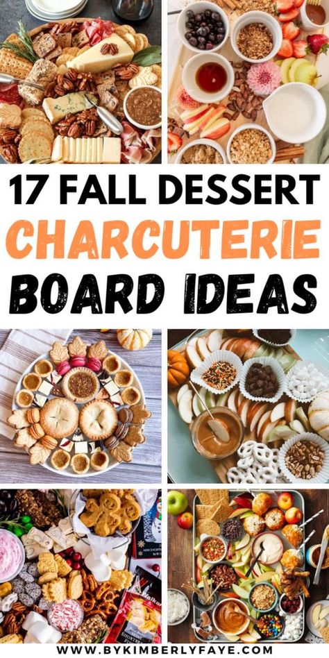 Get in the fall spirit with these 17 Best Dessert Charcuterie Board Ideas To Try This Fall. fall dessert charcuterie board ideas, fall dessert charcuterie board ideas diy, dessert charcuterie board ideas for fall, Fun Fall Charcuterie Board, Baking Charcuterie Board, Fall Snack Tray Ideas, Small Candy Charcuterie Board, Cheese Dessert Board, Bundt Cake Charcuterie Board, Fall Dessert Chacutery Board Ideas, Autumn Dessert Charcuterie Board, Fall Sweets Charcuterie Board