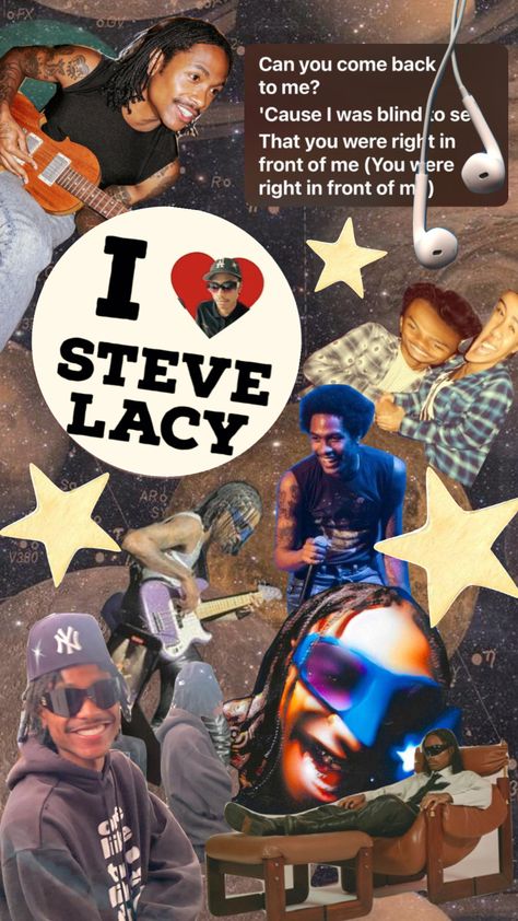 Poster Steve Lacy, Steve Lacy Concert, Space Collage, Frank Ocean Wallpaper, Tyler The Creator Wallpaper, R&b Artists, Steve Lacy, Music Poster Design, Aesthetic Space