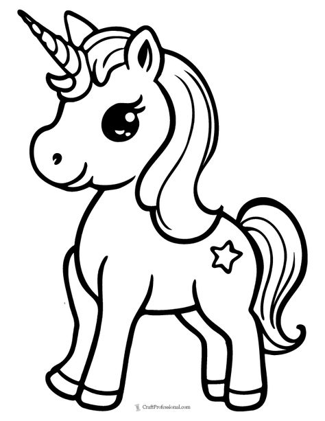 Get creative with this simple baby unicorn coloring page. Coloring Unicorn Free Printable, Unicorn Outline Printable, Unicone Art Drawing For Kids, Printable Unicorn Coloring Pages, Unicorn Printables Free, Unicorns Coloring Pages, Unicorn Pictures To Color Free Printable, Unicorn Svg Free Cricut, Simple Colouring Pages For Kids