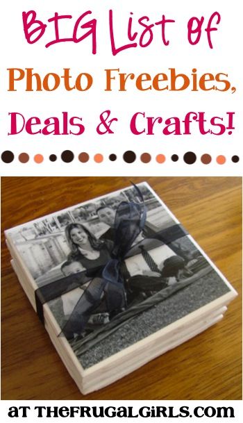 BIG List of Photo Freebies, Deals and Crafts - from TheFrugalGirls.com Diy Photo Coasters, How To Make Photo, Frugal Girls, Things Photography, Creation Photo, Photo Coasters, Navidad Diy, Diy Coasters, Crafty Projects