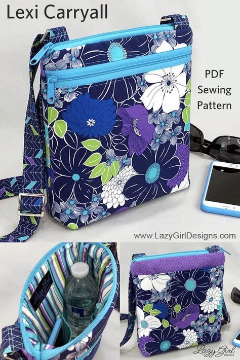 Clutch Tutorial, Diy Sy, Projek Menjahit, Crossbody Bag Pattern, Bag Sewing Pattern, Sew Ins, Beginner Sewing Projects Easy, Bag Sewing, Sewing Purses