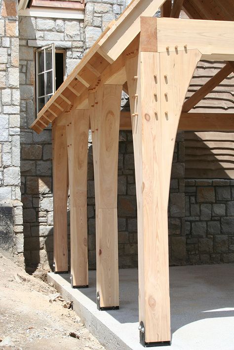 Cruck Timber Frame, Timber Frame Pergola Plans, Timber Frame Joints, Timber Frame Construction Detail, Timber Frame Cottage, Franklin North Carolina, Construction Portfolio, Timber Frame Plans, Timber Frame Porch