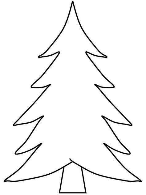 Free Pine Tree coloring pages (total of 17 trees plus a few more pages). Can be used for so many different types of crafts. Christmas Tree Outline, Christmas Tree Stencil, Tree Coloring, Christmas Tree Printable, Tree Outline, Christmas Tree Template, Christmas Tree Coloring Page, Tree Stencil, Tree Templates