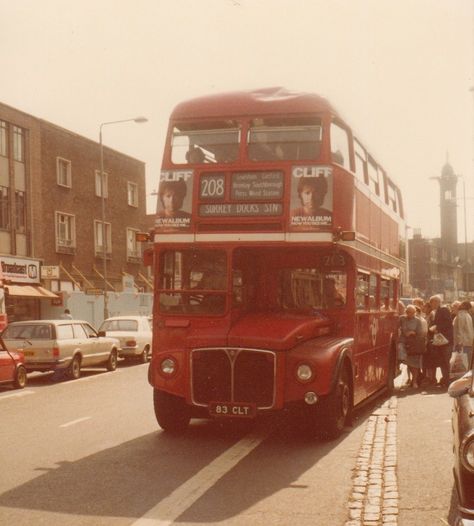 Lewisham High Street Lewisham South East London England in the Late 1970's London 70s Aesthetic, 1970s England, 1970 London, London 80s, 1980s London, 1970s London, London Red Bus, 1970s House, 80s Stuff