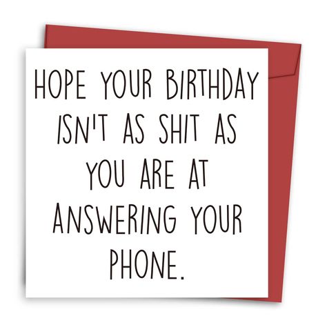 1pc Funny Birthday Card for Women Men, Rude Birthday Greeting Card for Wife Husband Sister Friends Aunt, Unique Birthday GiftI discovered amazing products on SHEIN.com, come check them out! Sister Birthday Card Funny, Birthday Card For Aunt, Hilarious Birthday Cards, Birthday Card Ideas, Rude Birthday Cards, Sister Birthday Card, Birthday Cards For Women, Sister Friends, Birthday Cards For Men