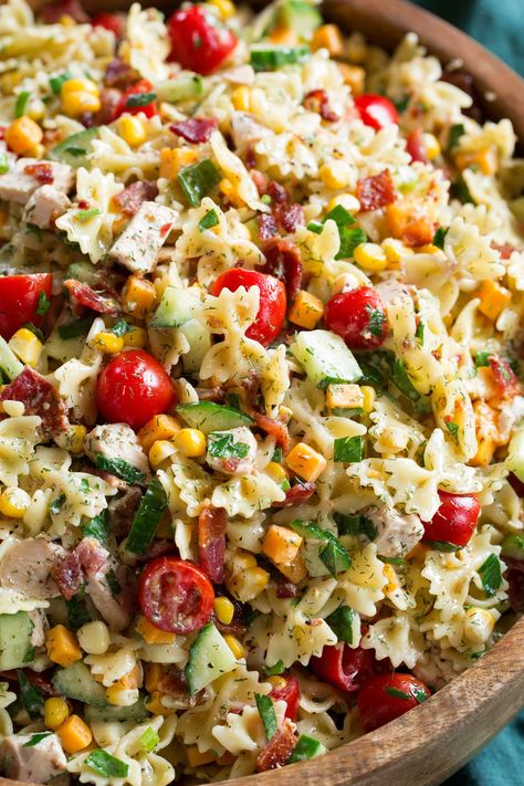 Pasta Salad Recipes Easy, Pasta Salad Ideas, Chicken Bowtie Pasta, Delicious Pasta Salad, Chicken Pasta Salad Recipes, Bowtie Pasta Salad, Summer Pasta Salad Recipes, Gallbladder Diet, Healthy Pasta Salad