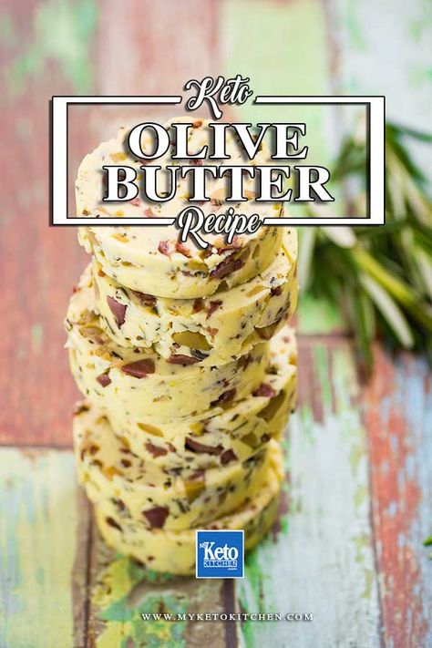 Compound Butter Recipes, Olive Butter, Flavored Butter Recipes, Butter Recipes Homemade, Compound Butter Recipe, Herb Butter Recipe, Marinated Olives, Olive Recipes, Flavored Butter