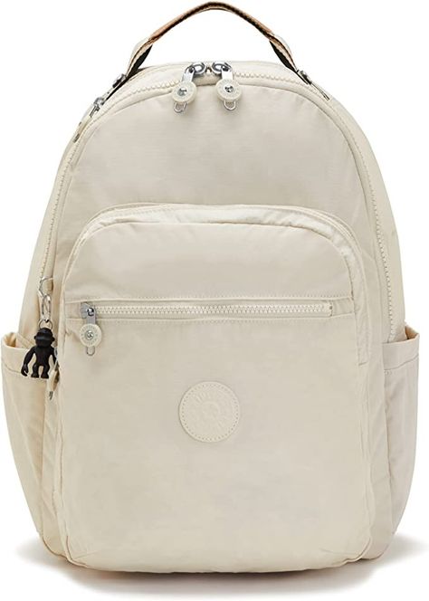 Discover great products at the best prices at Dealmoon. Kipling Women's Seoul 15” Laptop Backpack, Durable, Roomy with Padded Shoulder Straps, Nylon School . Price:$123.95 at Amazon.com School Backpack Organization, Kipling Monkey, Backpack Beige, Kipling Backpack, Backpack Organization, Kipling Bags, Everyday Purse, Amazon Coupons, Light Backpack