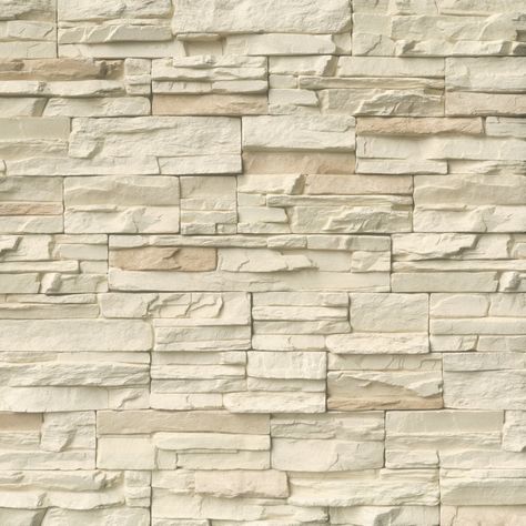 MSI Manufactured Stacked Stone Look Wall Tile (6 sq. ft. per Box) & Reviews | Wayfair Manufactured Stone Veneer, Stone Tile Wall, Fireplace Facade, Natural Stone Wall, Feature Walls, Modern Color Palette, Stone Look Tile, Manufactured Stone, House Tiles