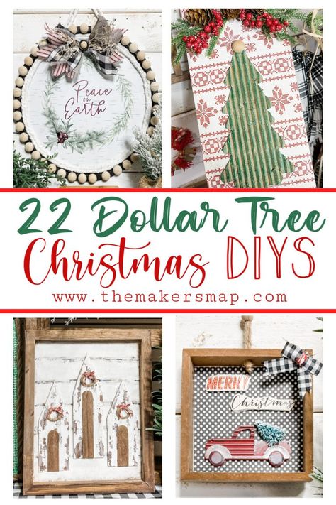 Dollar Tree Christmas Signs Diy, Dollar Tree Mini Christmas Tree Ideas, Sunflower Paper Craft, Dollar Tree Christmas Diy, Sunflower Paper, Christmas Diy Ideas, Affordable Christmas Decorations, Christmas Signs Diy, Tree Projects